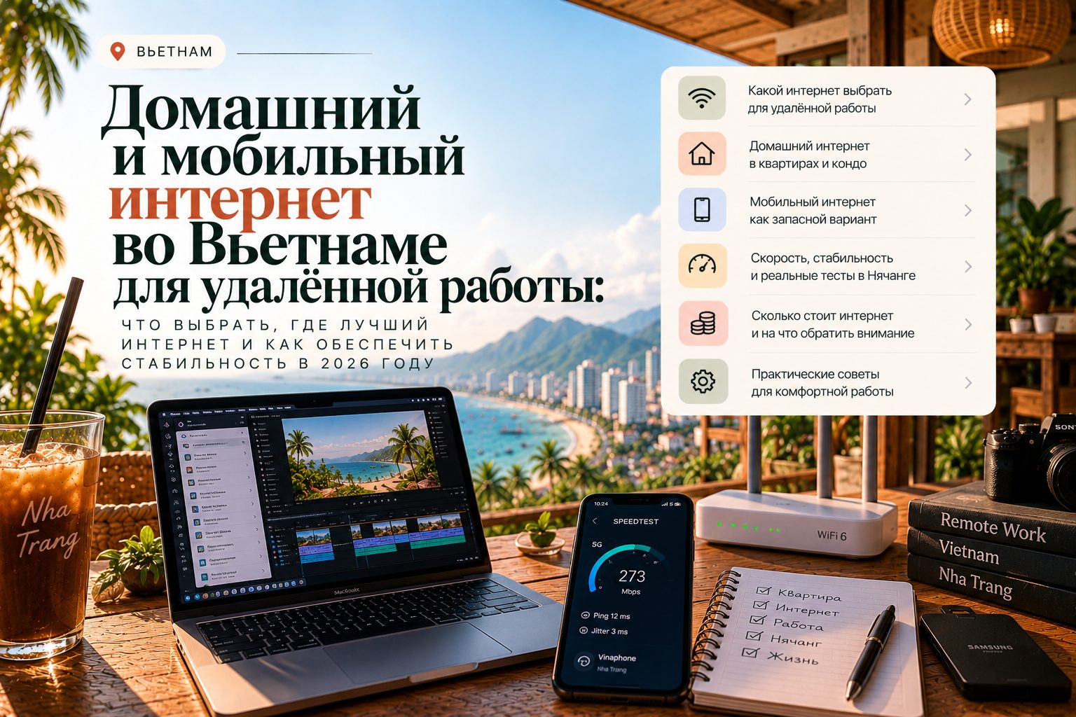 Домашний и мобильный интернет во Вьетнаме для удалённой работы: что выбрать