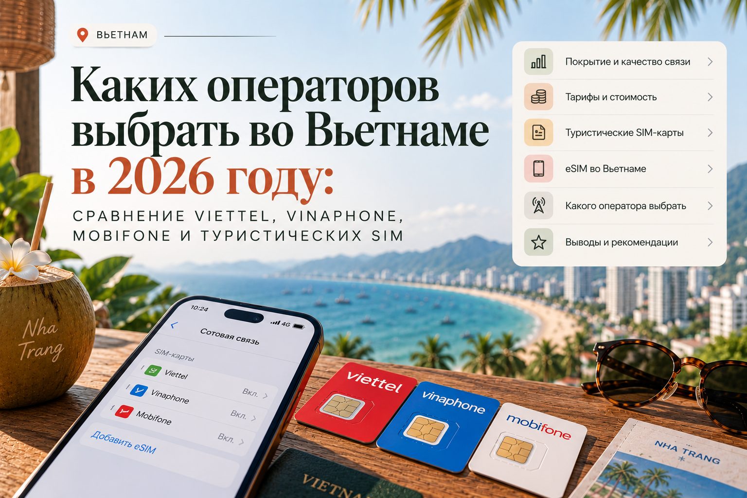Какого оператора выбрать во Вьетнаме: Viettel, VinaPhone или MobiFone