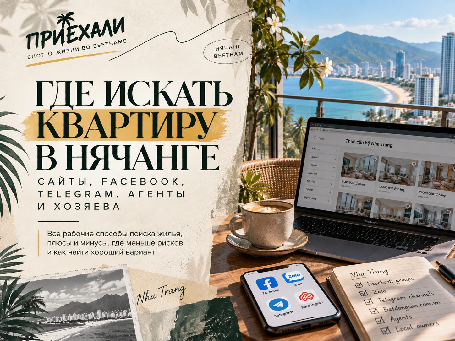 Где искать квартиру в Нячанге: сайты, Facebook, Telegram, агенты и хозяева