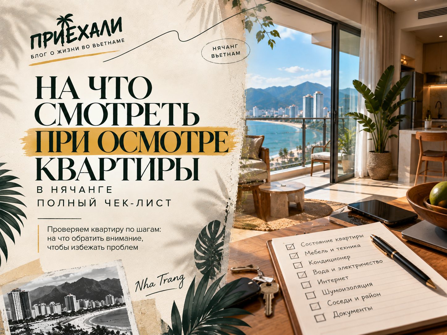 На что смотреть при осмотре квартиры в Нячанге: полный чек-лист